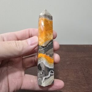Bumblebee Jasper Crystal Tower #D
